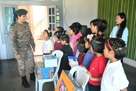 Assam Rifles Gives Computers to Two Children’s Homes in Nagaland to Boost Digital Education