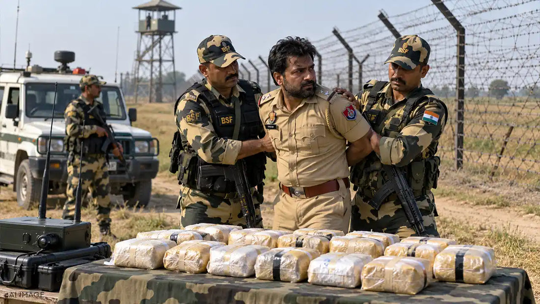 BSF Seizes 15 Kg Heroin from Punjab Police Anti-Drone Constable Near Pakistan Border