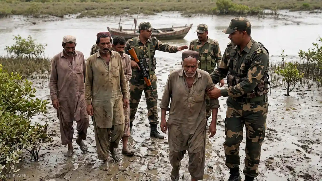 BSF Detains 4 Pakistani Fishermen, Seizes Fibre Boat in Gujarat’s Sir Creek Area