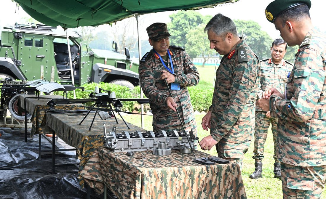 Lt Gen Man Raj Singh Mann Reviews Trishakti Corps Operational Readiness at Binnaguri Military Station