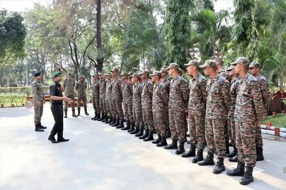 CTW Pune Officer Cadets Visit Shivneri Brigade for Infantry Training Exposure
