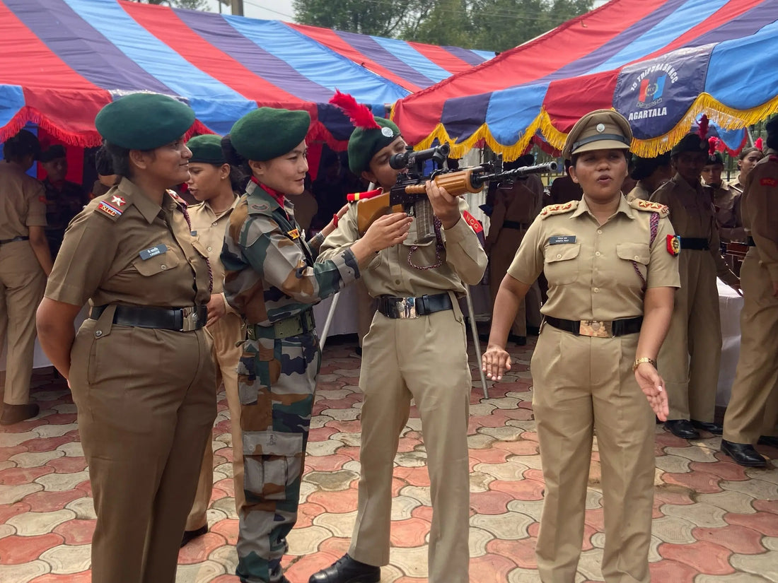 Assam Rifles Showcases Weapons, Surveillance Gear to 500 NCC Cadets in Tripura