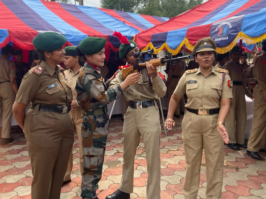 Assam Rifles Showcases Weapons, Surveillance Gear to 500 NCC Cadets in Tripura