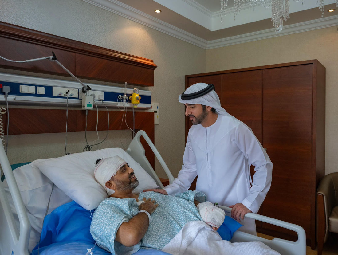 Dubai Crown Prince Visits Indian Pilot Smit Machchhar After Flydubai Mid-Air Attack