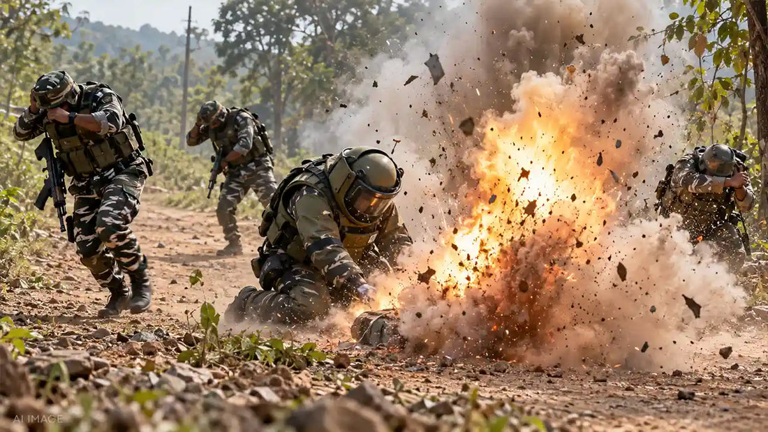 4 CRPF Personnel Injured in Accidental Blast During Explosives Disposal in Chhattisgarh’s Sukma