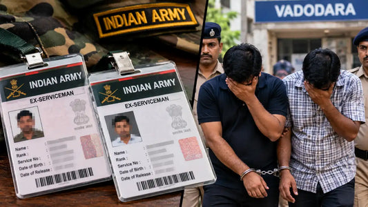 Vadodara Police Arrest Two for Using Fake Army Ex-Servicemen Cards to Get Security Jobs