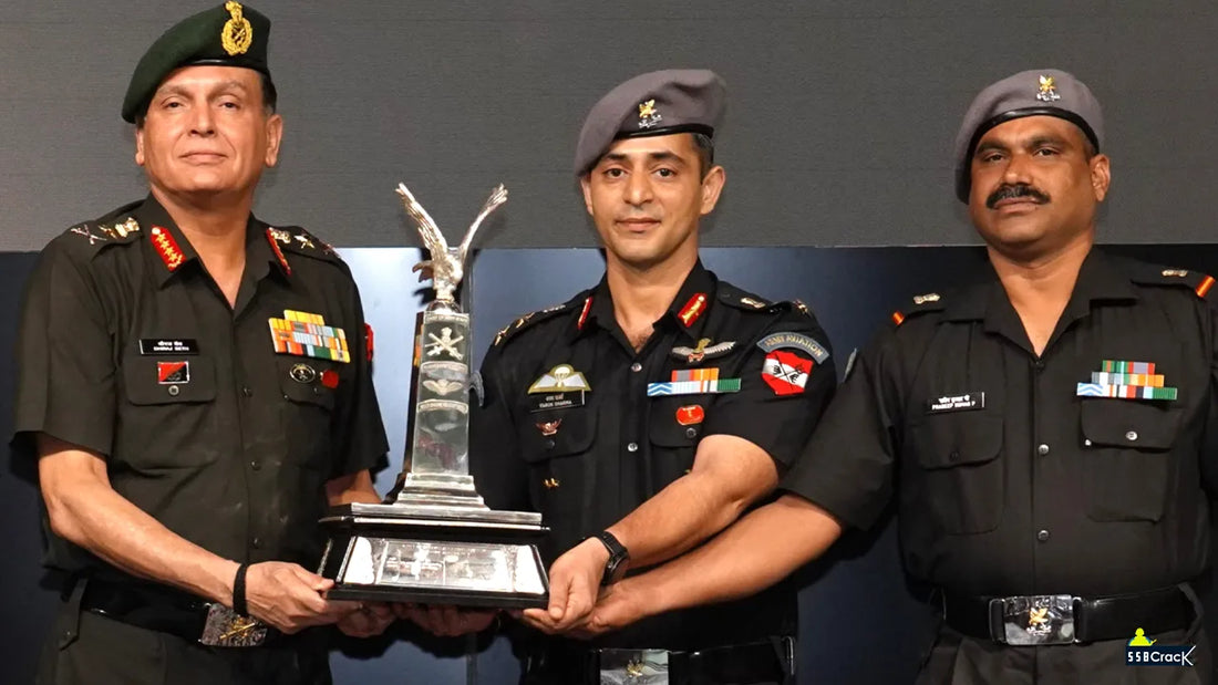 General Dhiraj Seth Awards COAS Flight Safety Trophy to 665 and 209 Army Aviation Squadrons in New Delhi