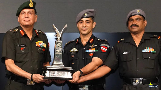 General Dhiraj Seth Awards COAS Flight Safety Trophy to 665 and 209 Army Aviation Squadrons in New Delhi