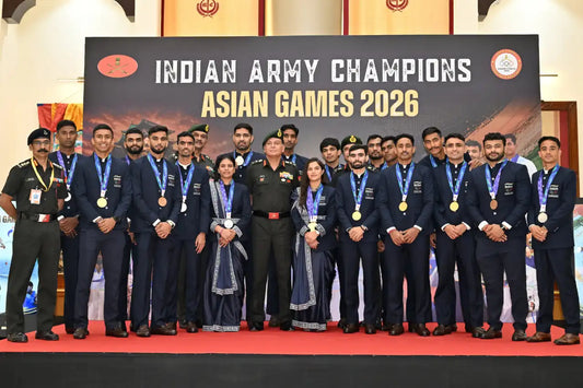 General Dhiraj Seth Felicitates Indian Army Asian Games 2026 Medal Winners in New Delhi
