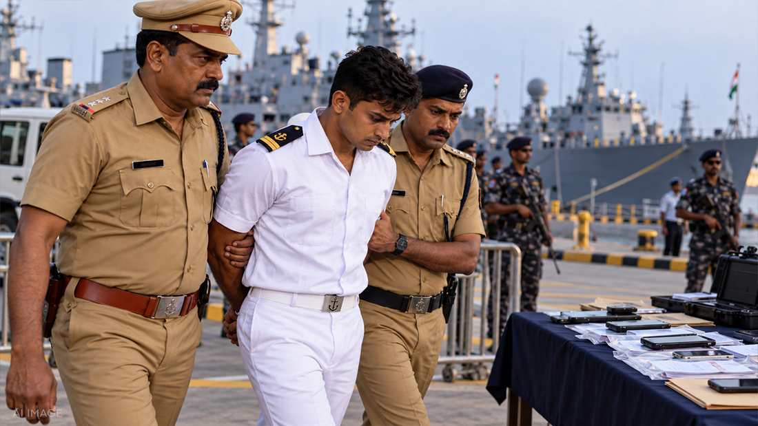 Indian Navy Sailor Arrested in Coimbatore for Allegedly Spying for Pakistani Operative