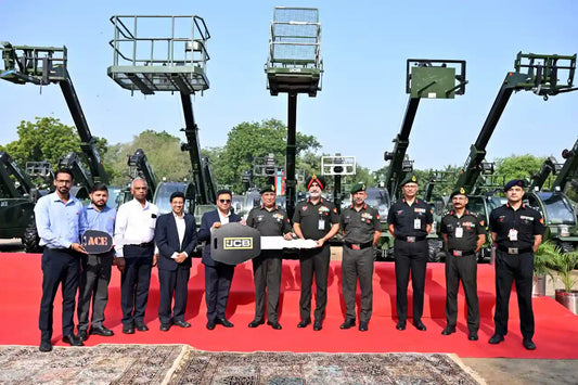 Indian Armed Forces Induct Indigenous Rough Terrain Forklift Trucks for Tri-Service Logistics