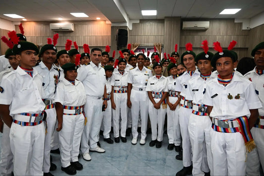 Lt Cdr Roopa A Inspires Students, Staff in Dehradun With 238-Day Sea Circumnavigation Tale