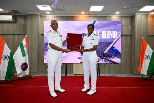 Shaurya Chakra Awardee Lt Cdr Roopa A Inspires Students at NHO Dehradun With 238-Day Sea Circumnavigation