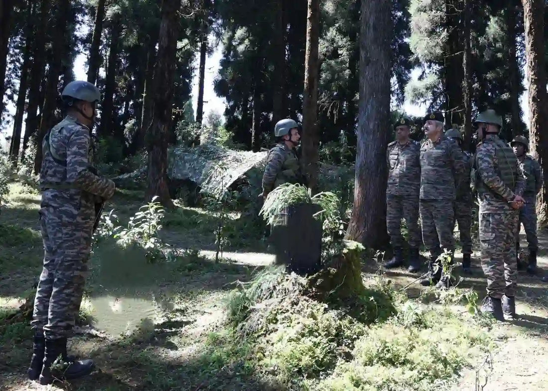 Lt Gen Man Raj Singh Mann Reviews Trishakti Corps Mission-Oriented Training in South Sikkim