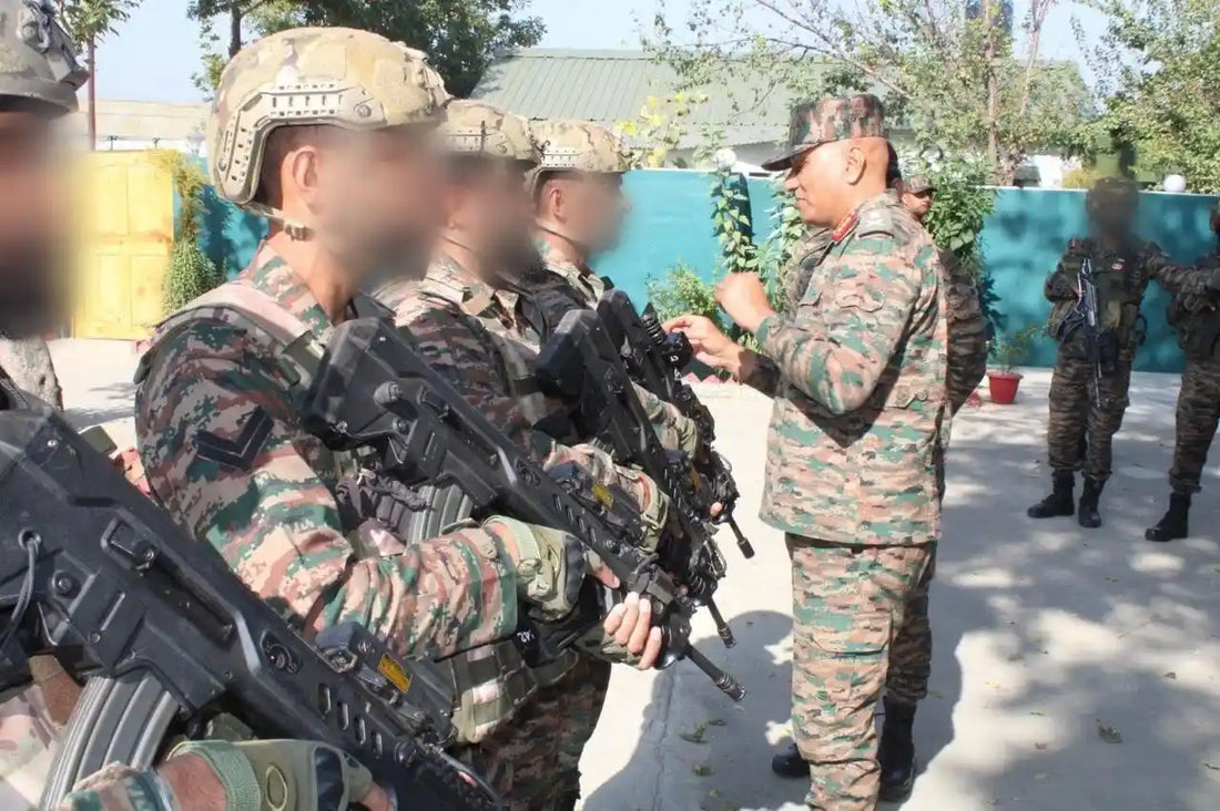 Lt Gen Pratik Sharma Reviews Security Preparedness at Rashtriya Rifles Unit in South Kashmir