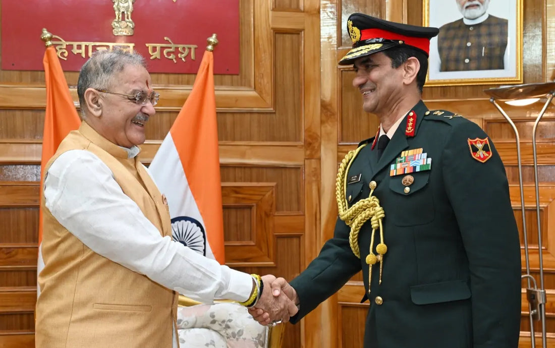 Lt Gen Shrinjay Pratap Singh Meets Himachal Pradesh Governor Kavinder Gupta in Shimla to Discuss Civil-Military Cooperation
