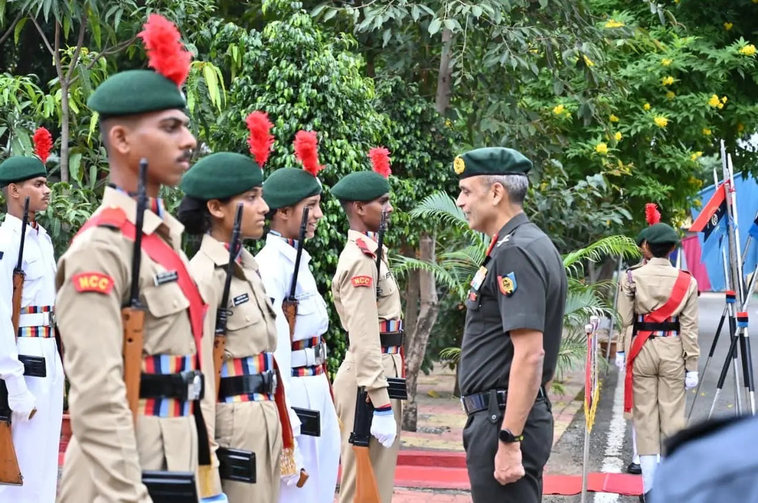 Lt Gen Virendra Vats Reviews NCC Training, Cyber and Drone Initiatives in Pune