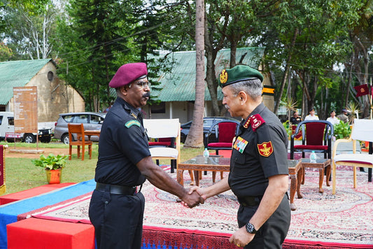BDA Commissioner Major Manivannan, IAS, Awarded CDS Commendation Card for Territorial Army Service