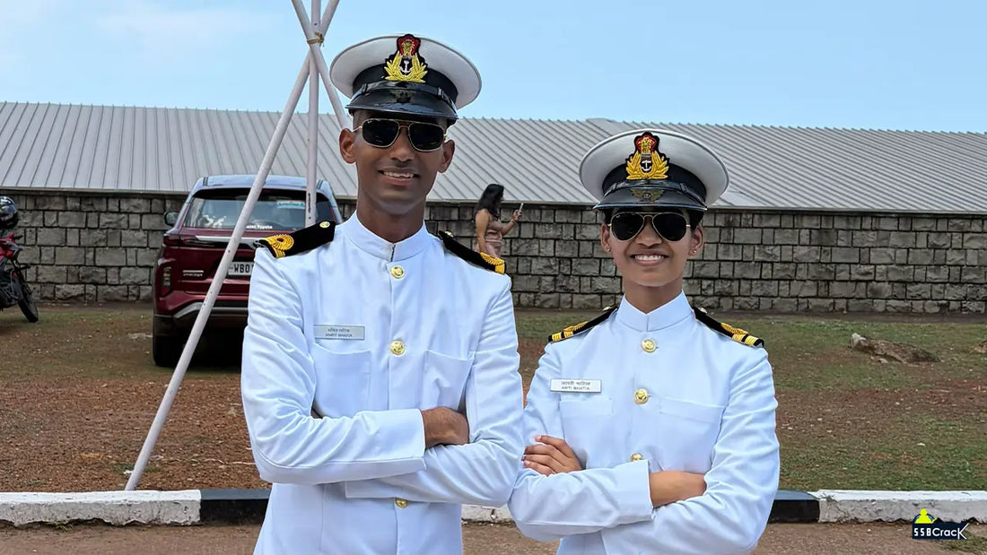 Sub Lieutenant Ankit and Lieutenant Arti Bhatia