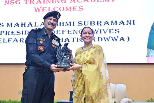 DWWA President Mahalakshmi Subramani Encourages Women Trainees at NSG Training Academy, Manesar