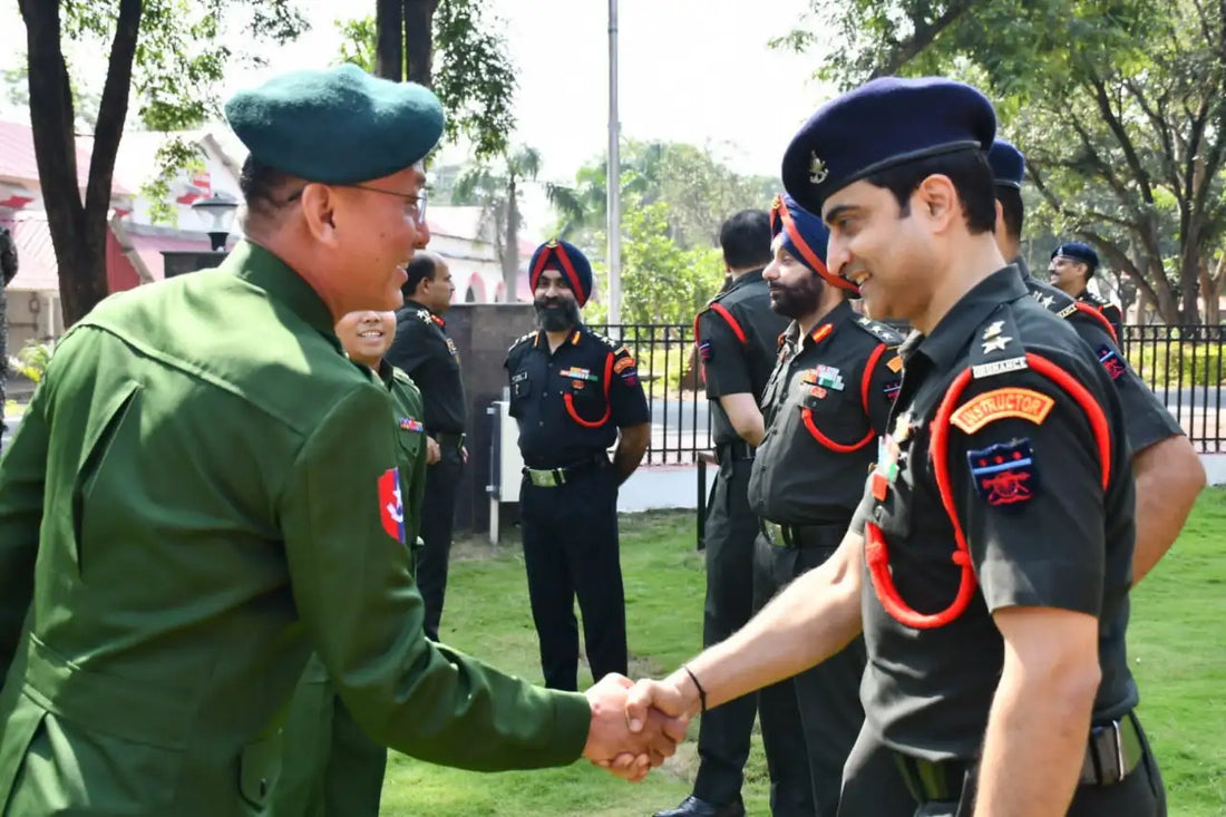Myanmar Army Delegation Visits Indian Army’s MCMM in Jabalpur for Defence Exchange
