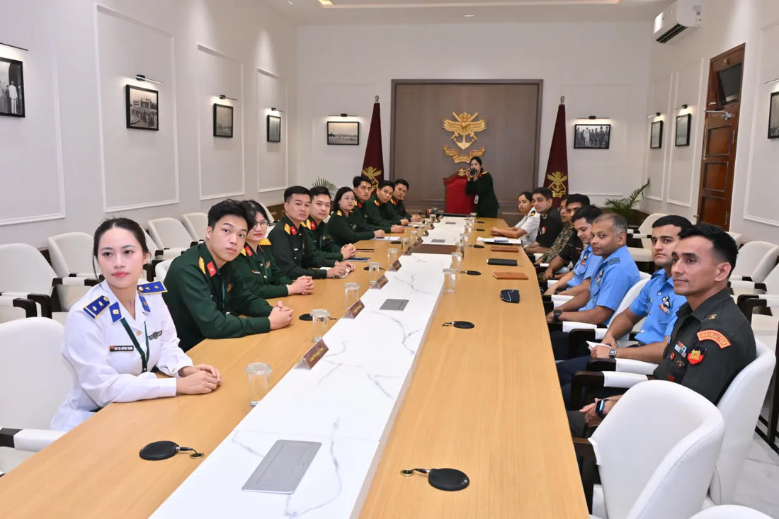 10 Vietnamese Officers Visit NDA Khadakwasla, Learn India’s Tri-Service Training Model