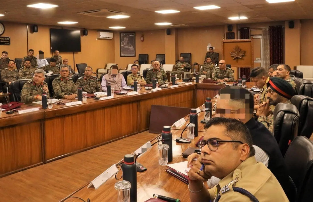 Lt Gen Pratik Sharma Chairs Srinagar Security Review on Intelligence Sharing, Joint Readiness