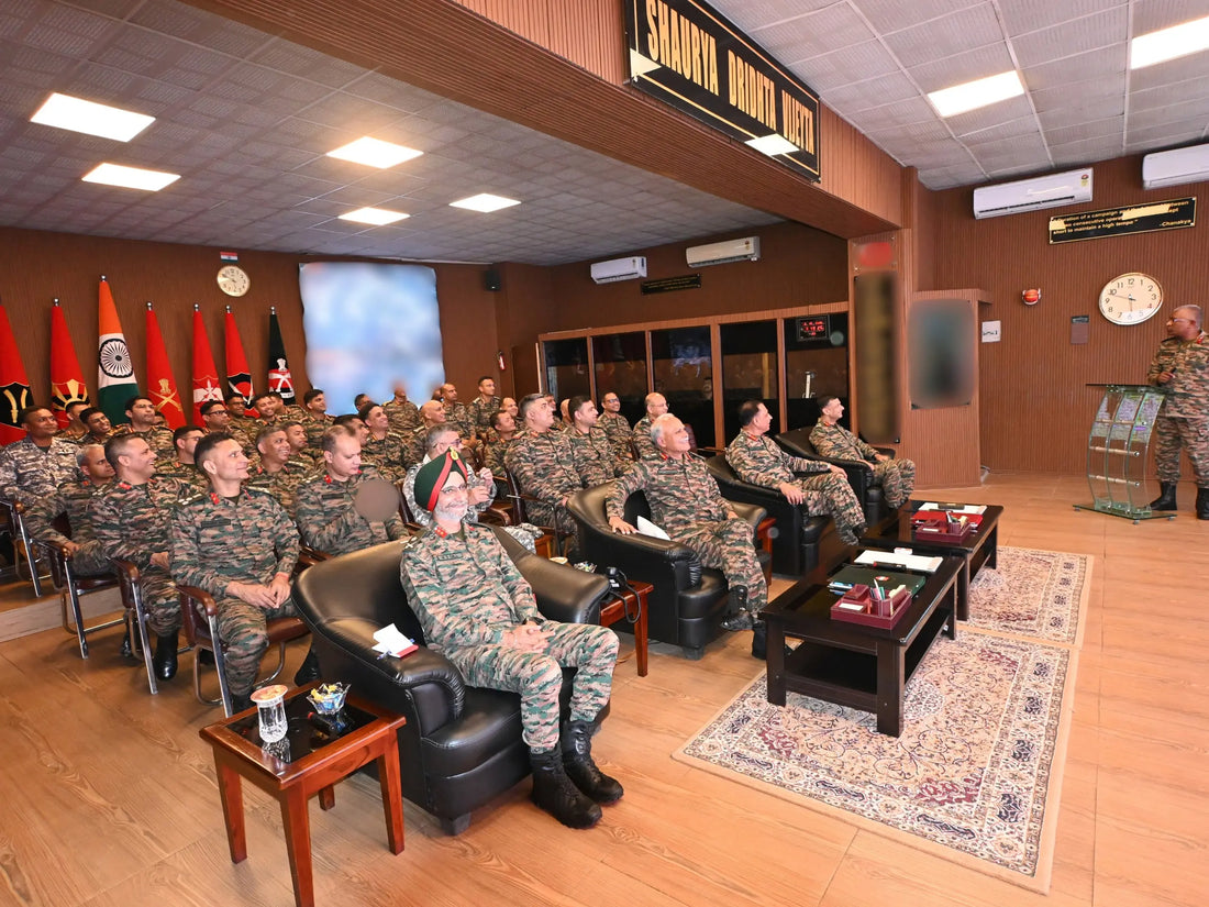 Higher Command Course Delegation Visits Headquarters Spear Corps for Operational Briefing