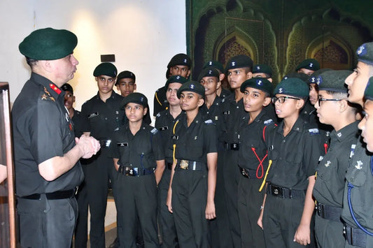 RIMC Cadets, Sikkim Children Visit Rajputana Rifles Centre in Delhi Cantt