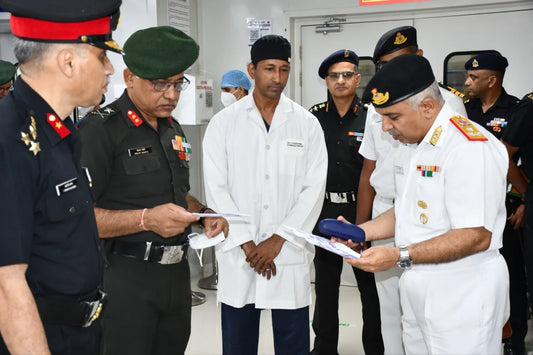 Surgeon Vice Admiral KM Adhikari Reviews AICTS Pune’s Healthcare Initiatives and Patient Care Efforts