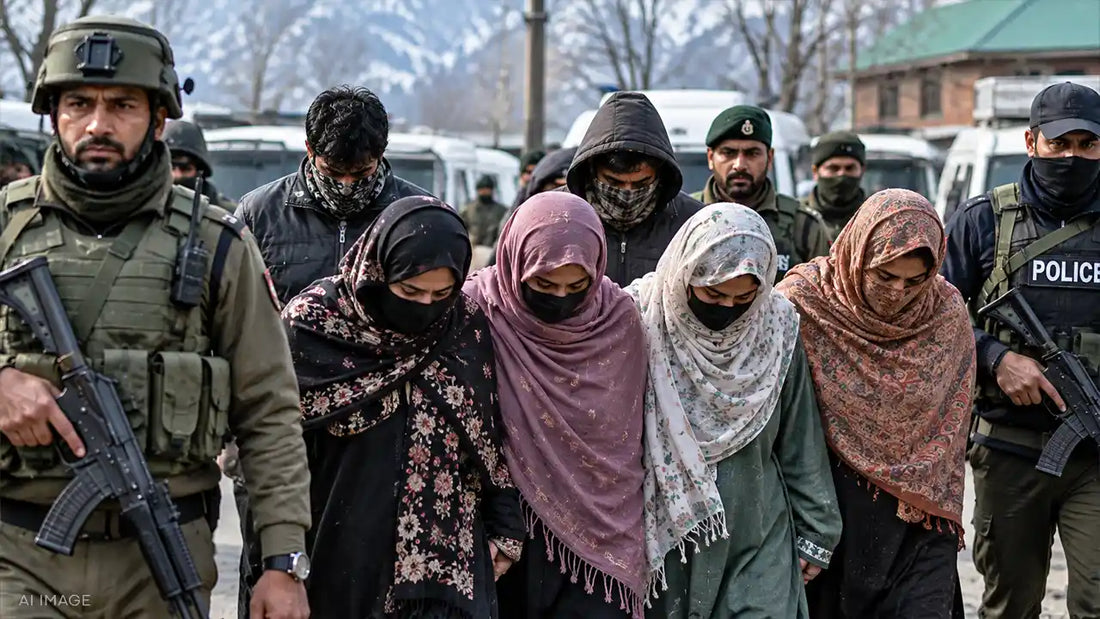 Bandipora Police Arrest Six, Including Four Women, in Alleged Pakistan-Linked JKIM Module Bust
