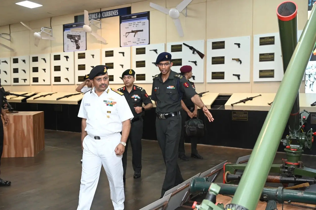 Rear Admiral Chandegave Reviews MILIT Pune's Efforts on Joint Military Education and Technological Advancements