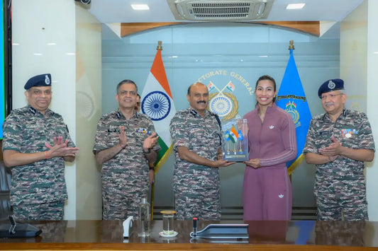 CRPF DG G P Singh Felicitates Asian Games Gold Medalist Lovlina Borgohain in New Delhi