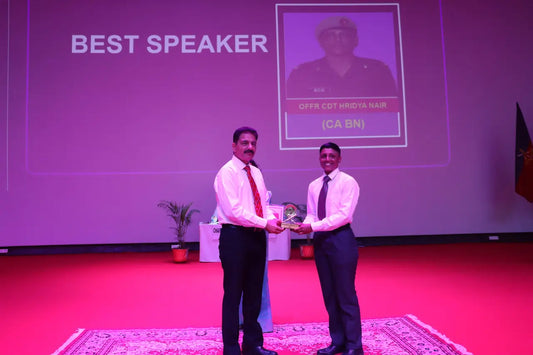 Cariappa Battalion Triumphs at IMA Debate; Officer Cadet Hridya Nair Wins Best Speaker