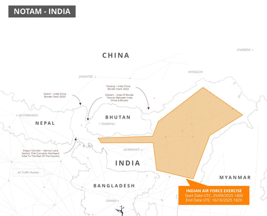 India Announces Large-Scale Indian Air Force Exercise Near Northeastern Borders