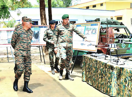 Lt Gen Pratik Sharma Reviews AI Developments at TRINETRA Lab in Akhnoor