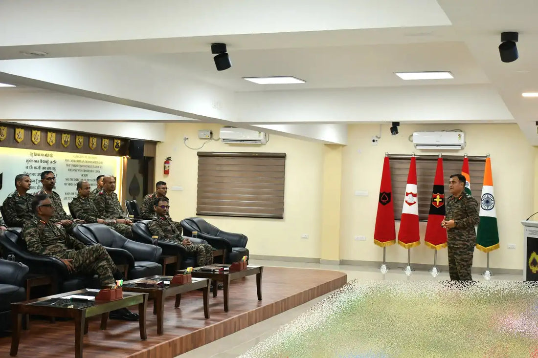 Lt Gen Prasanna Kishore Mishra Reviews Operational Preparedness of White Knight Corps’ Ace of Spades Division