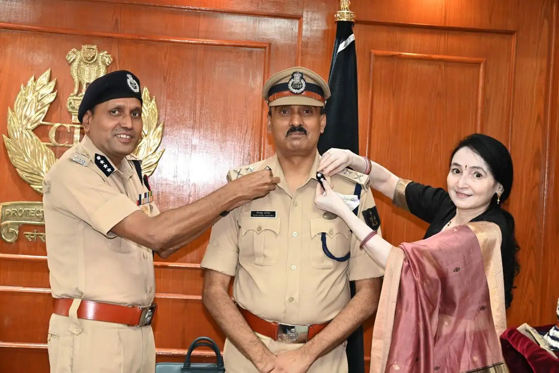 Himanshu Pandey Promoted from DIG to Inspector General in CISF, Pipping Ceremony Held in New Delhi