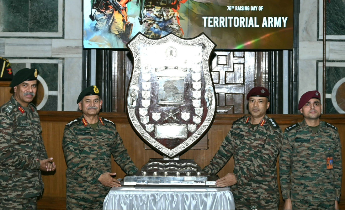 116 Infantry Battalion (TA) PARA Awarded COAS Silver Trophy on Territorial Army's 76th Anniversary