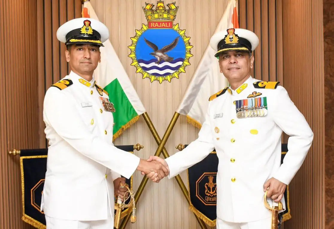 Ns Rajali Commodore PC Manoj Takes Command of Indian Naval Air Station INS Rajali ...