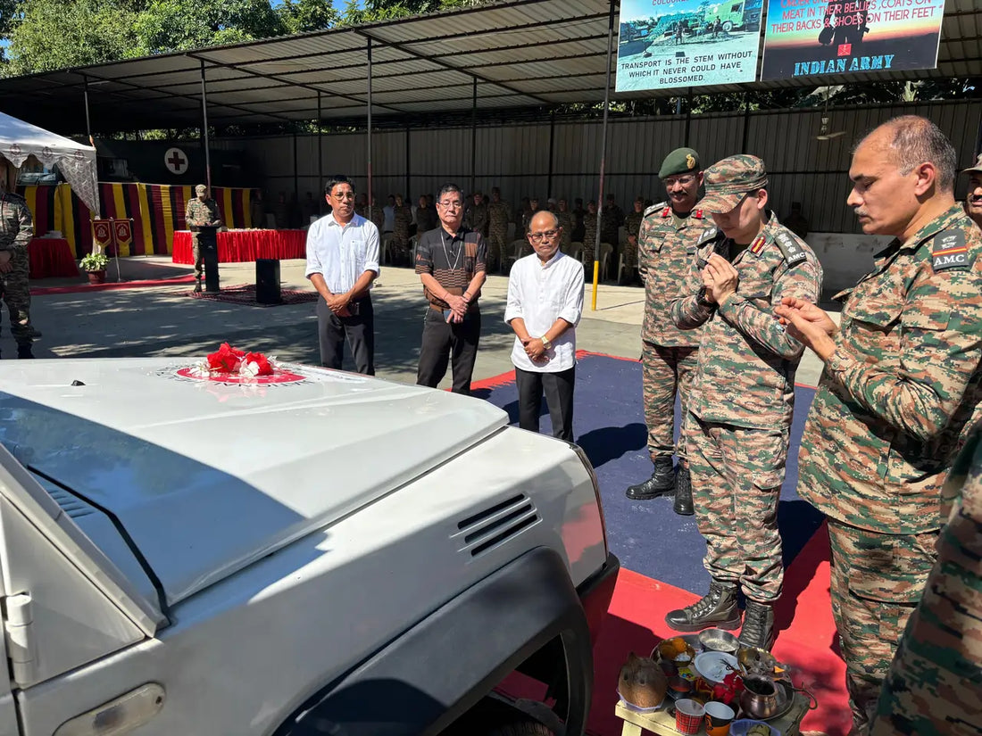 Arunachal Pradesh Enhances Civil-Military Fusion with Ambulance Donation to Likabali Military Station