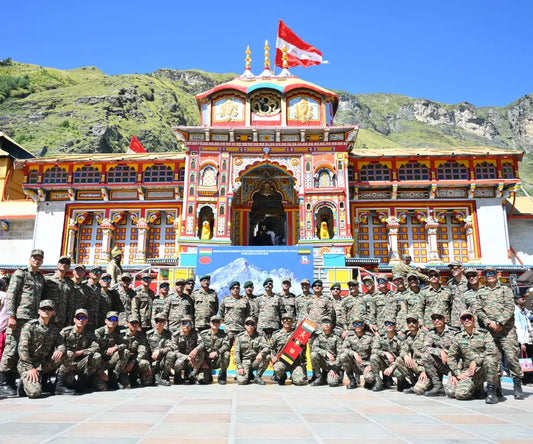 Garhwal Rifles Flags Off Mount Mukut East Expedition in Garhwal Himalayas