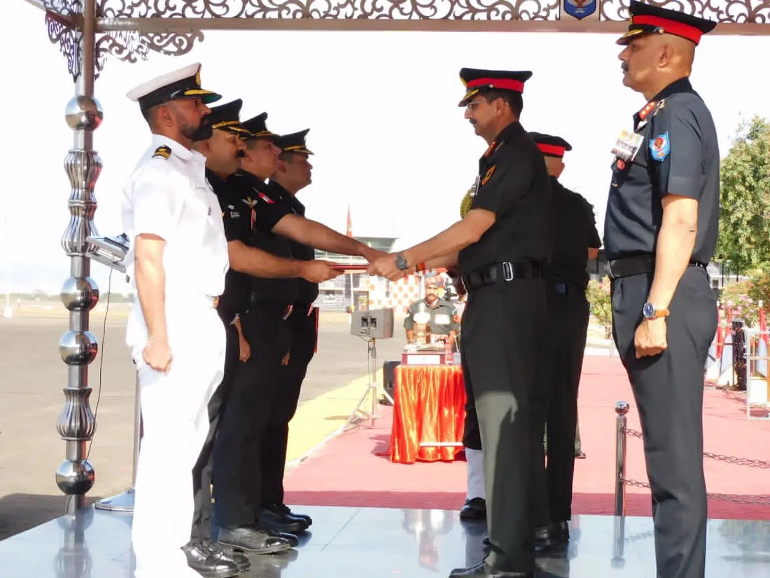 Lt Gen Devendra Sharma Reviews CAATS Passing Out Parade and High-Tech 'Exercise Aviation Shakti'
