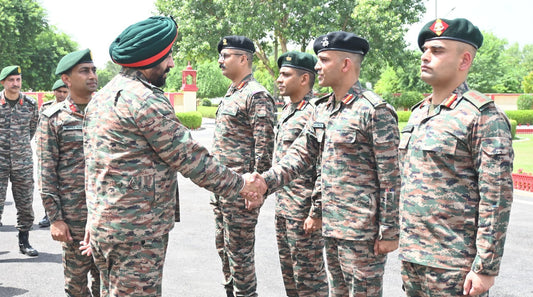 Lt Gen Manjinder Singh Assesses Drone School Advancements at Lalgarh Jattan Military Station