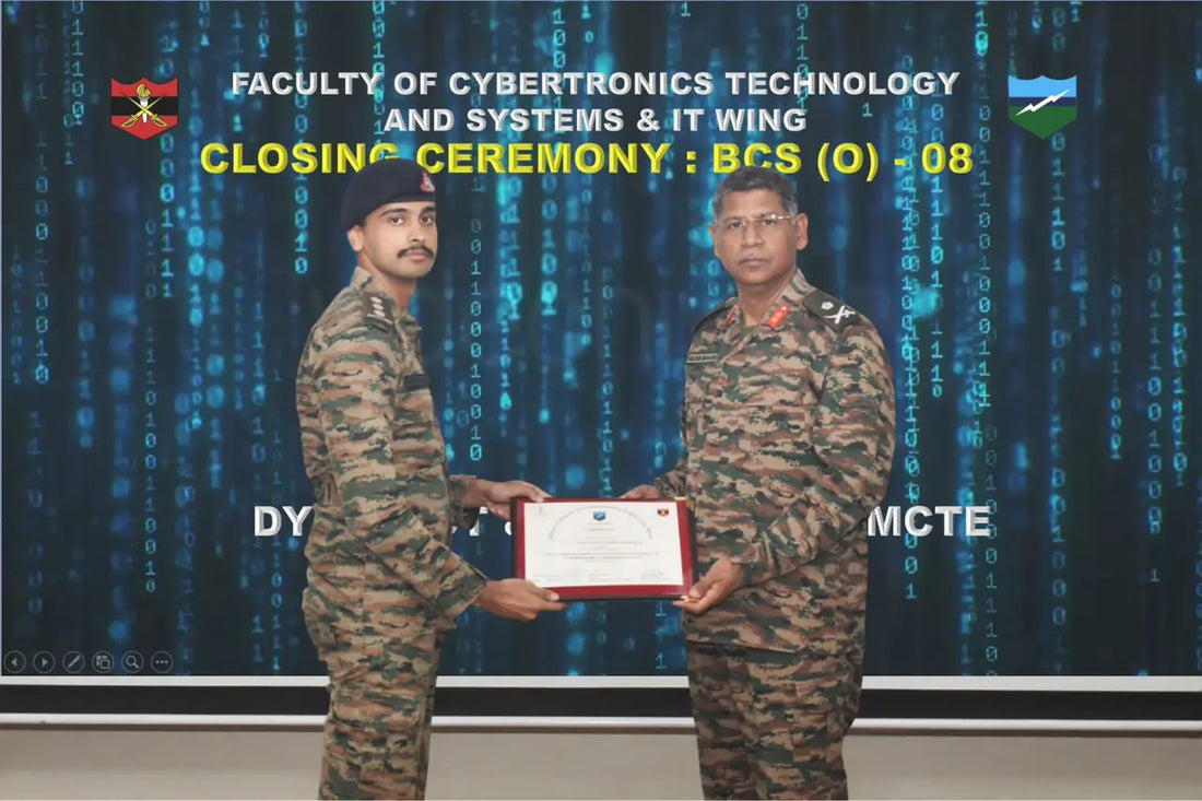 Cyber Security Course at MCTE Mhow Wraps Up with Captain Suprateek Jha as Best Student