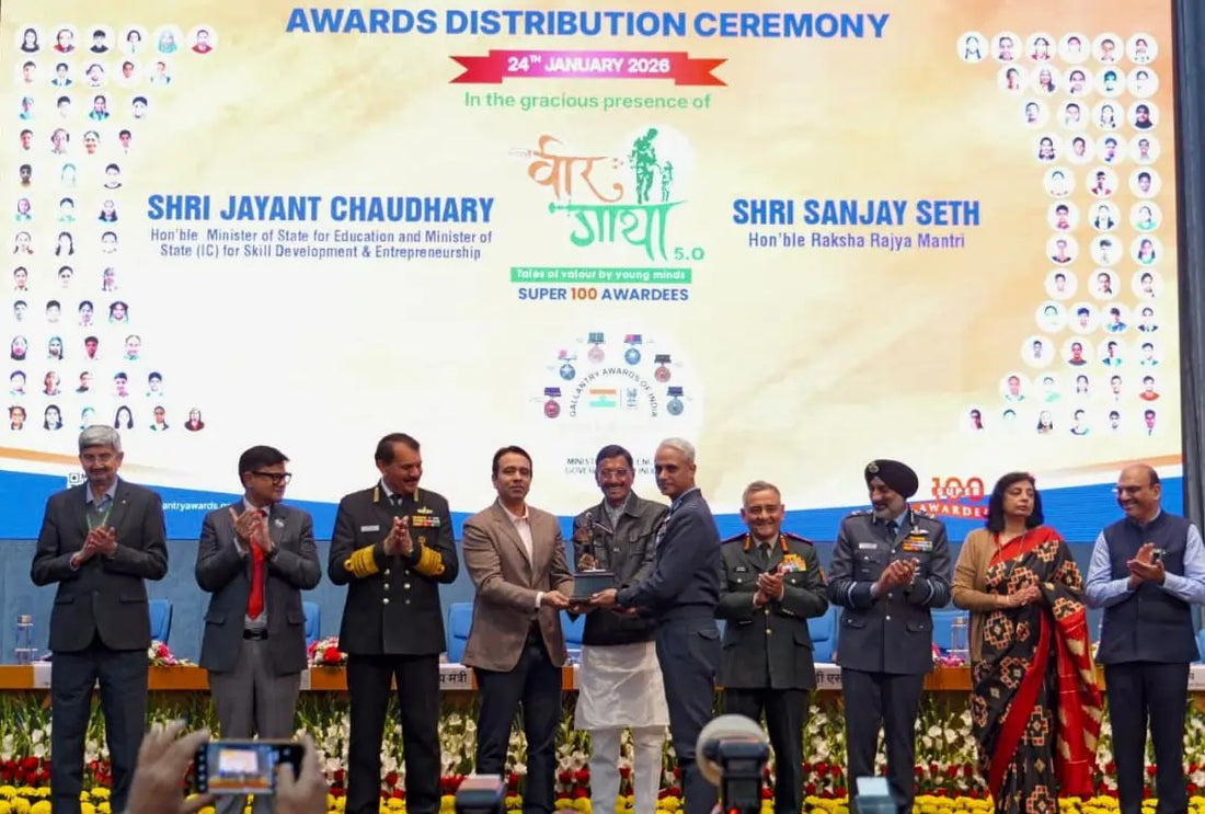 Group Captain Manish Arora Celebrated for Courage at Project Veer Gatha 5.0