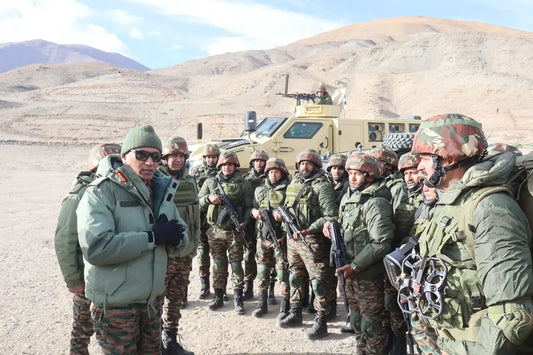 Lt Gen Pratik Sharma Assesses Operational Readiness of Indian Army in Eastern Ladakh's Tagyarmale Sector