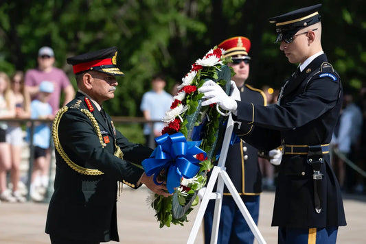 General Upendra Dwivedi Honors Fallen Soldiers at Arlington, Strengthens Ties at US Defense University