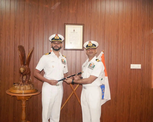 Commander Sudhanshu Bhardwaj Takes Command of INS Jatayu at Lakshadweep