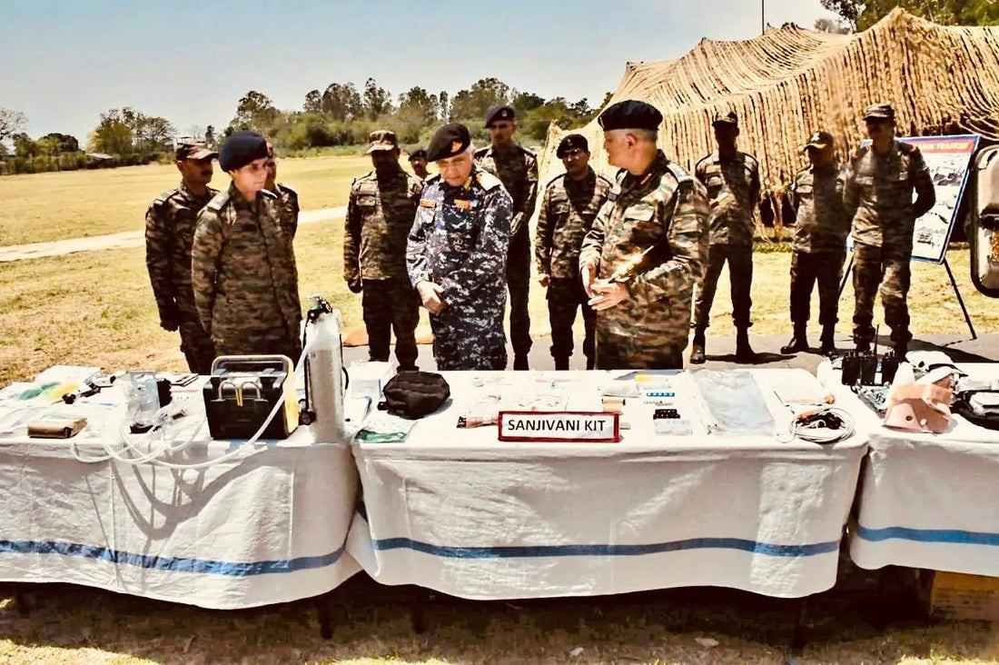 Surgeon Vice Admiral Vivek Hande Reviews Operational Preparedness at Gurj Division and Black Arrow Brigade Field Hospitals